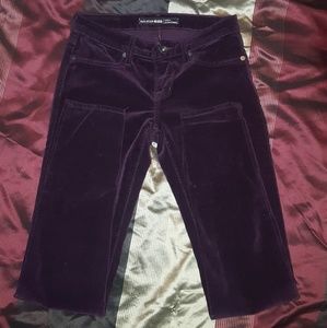 Velvet low rise leggings